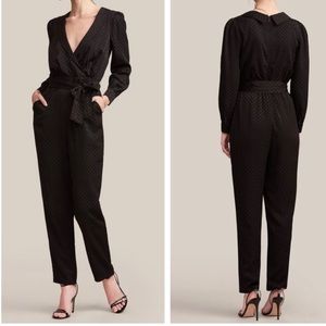 Ali & Jay Black on black polka dot belted jumpsuit